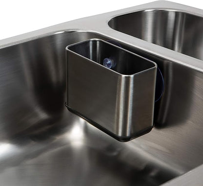 Kitchen Details Cup Sponge Holder/Basket, Space-Saving, in Stainless Steel
