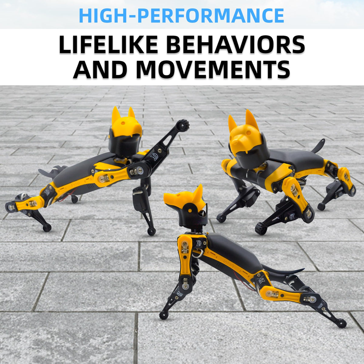 Petoi Programmable Robot Dog Bittle X V2 Lite Servo (Pre-Assembled) | Coding Smart Robot Dog Kit, Voice Controlled, Quadruped Interactive Robot for Kids, Open Source, STEM & Robotics Education