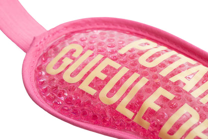 FISURA - Eye Mask Gel Eye Mask for Puffy Eyes and Dark Circles Sleep Mask Dimensions: 18.5 cm x 9 cm (Cater FR, Pink)
