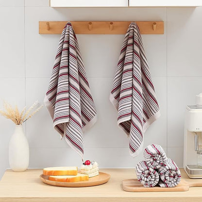 SALAS Kitchen Dish Towels for Drying Dishes, Large Cotton Kitchen Towels