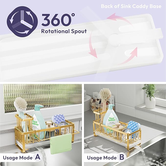 SWTYMIKI Sponge Holder for Kitchen Sink