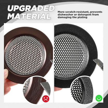 Mudder 3 Pcs Kitchen Sink Drain Strainer and Stopper Stainless Steel Garbage