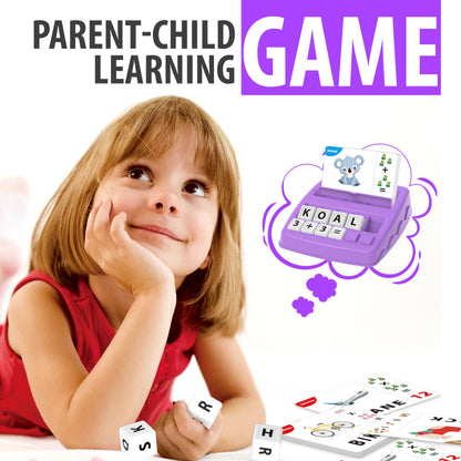 Yolscue Montessori Matching Letter Games,Educational Toys for 3-8 Year Olds Boys Girls,Alphabet Learning Toys for Kids Ages 3-8 Years,Birthday Party Gifts for 3-8 Year Olds Boys Girls(Purple)