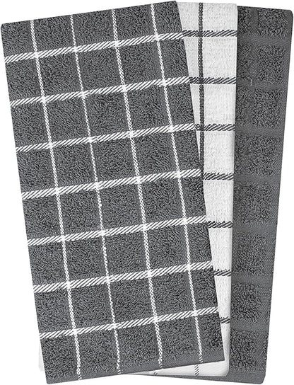 Ritz Premium 100% Cotton Terry Check Kitchen Dish Towels