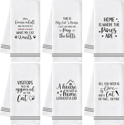 GROBRO7 Cute Cat Hand Towel