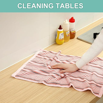 SALAS Kitchen Dish Towels for Drying Dishes, Large Cotton Kitchen Towels