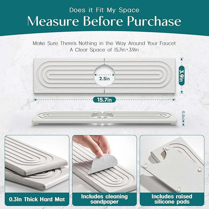 Kitchen Sink Faucet Mat