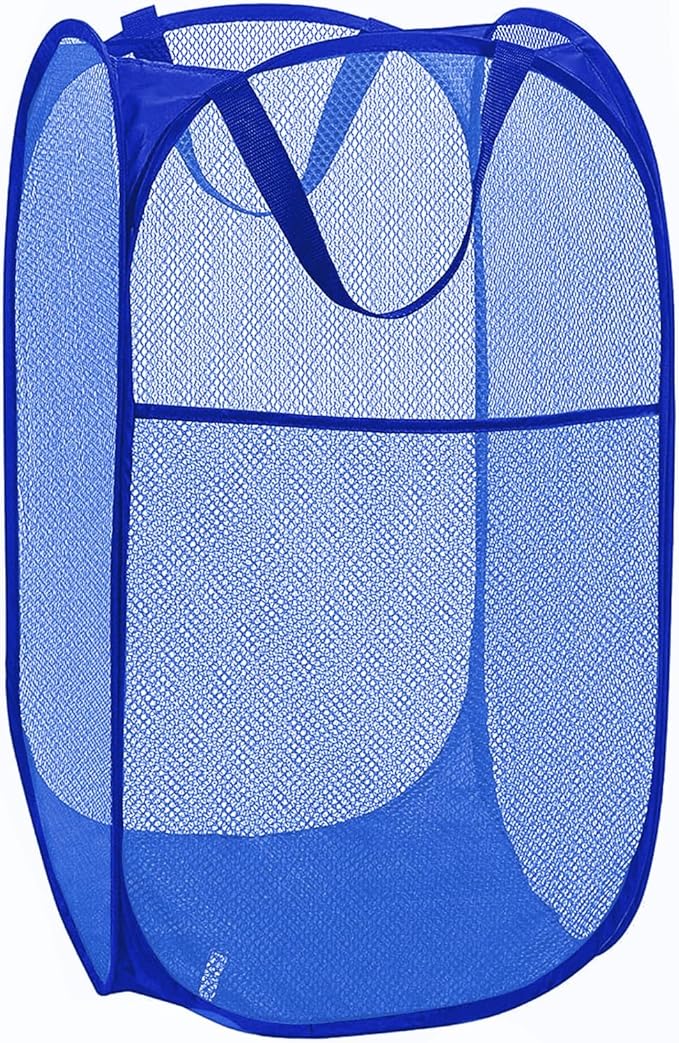 Mesh Laundry Hamper, Pop Up Laundry Basket, Collapsible Clothes Storage Bin