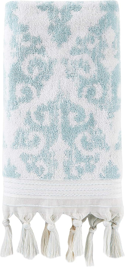 SKL Home Mirage Fringe 100% Turkish Cotton Hand Towel Set