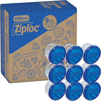 Ziploc Brand Twist n Loc Food Storage Containers, Leak Resistant Design