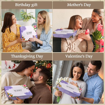 Suziko Large Flower Press Kit with Tulip Pattern for Adults & Kids - 10.8 x 6.9 Inch Flower and Leaf Preservation Art Craft Kit, Great Gift for Nature Lovers