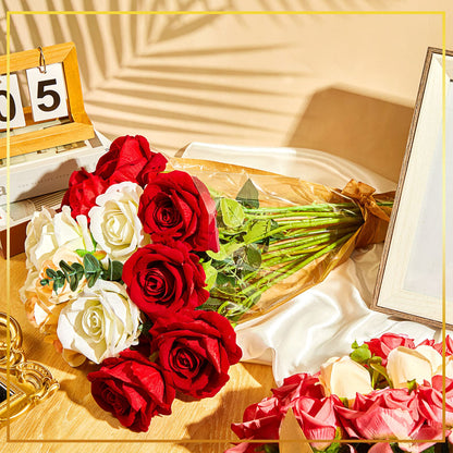 Sabary 100 Pcs Flower Bouquet Wrapping Paper Flower Rose Sleeves Bulk Floral Bags for Valentine Bridal Shower Wedding Anniversary Birthday Mother's Day(15.8" x 13.8")