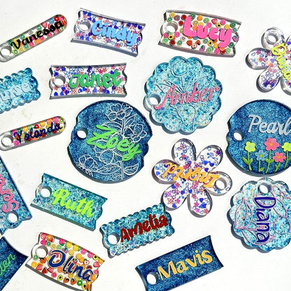 RESINWORLD Tumbler Name Tag/Plate Silicone Molds for 20oz/30oz & 40oz Lid