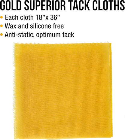 Dura-Gold - Pure Gold Superior Tack Cloth Woodworking, Automotive Paint