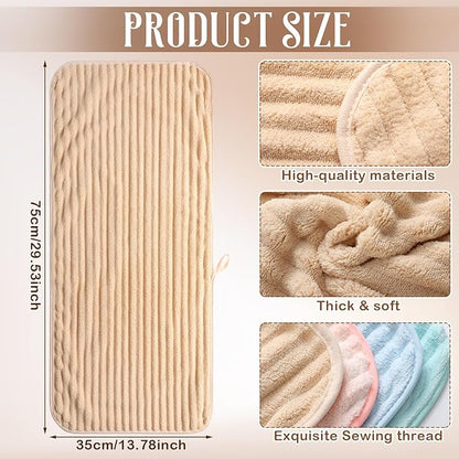4 Pcs Hand Towel for Bathroom 14 x 30 Inch Neutral Microfiber Quick Dry