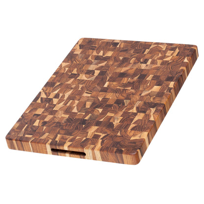 Teakhaus Butcher Block Cutting Board - Large Wooden Cutting Board - Holiday Gift Ideas for Men and Women - Gift-Ready End Grain Wood, Knife Friendly - FSC Certified