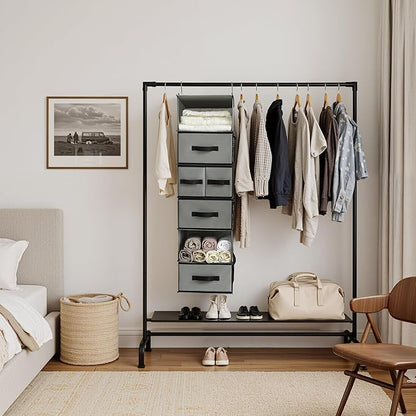 GRANNY SAYS Hanging Closet Organizer 6 Shelves, Closet Organizers and Storage