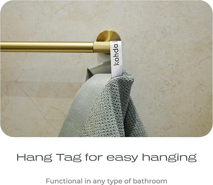 Luxury Silver-Infused Sage Green Hand Towels 2-Pack, 23.6"x17.7"