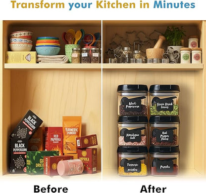Shazo 6 PC Airtight Food Storage Containers