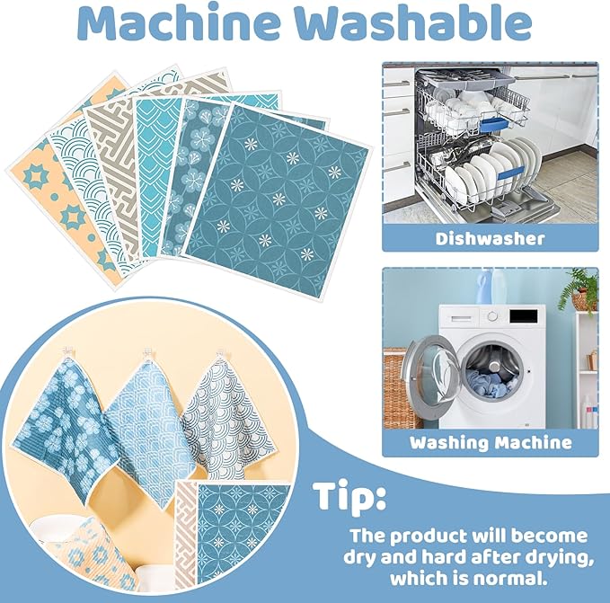 Needbrock 6 Pack Swedish Dishcloths