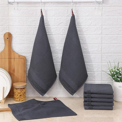 Homaxy 100% Cotton Dish Cloths, 8 Pack