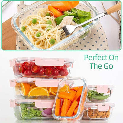 C CREST Glass Meal Prep Containers, Food Storage Containers