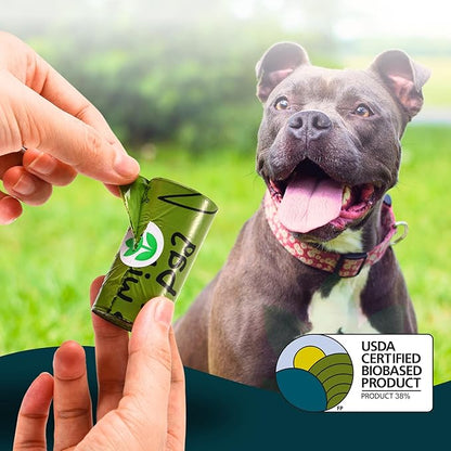 The Original Poop Bags® 92% Plant-Based Dog Waste Bags, Unscented, Leakproof & Extra-Thick, 360 Bags (24 Leash Rolls)
