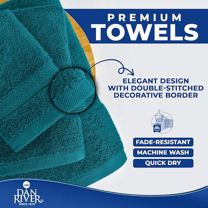 DAN RIVER 8 PC Luxury Bath Towels