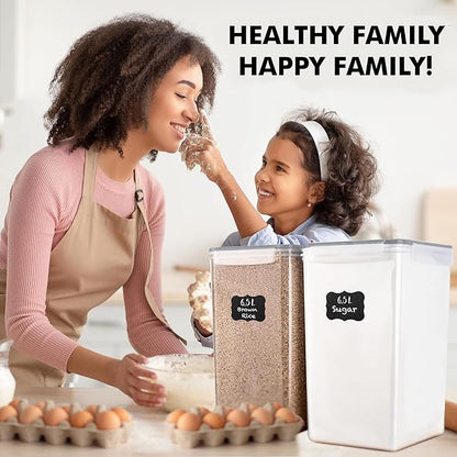 WHITE FEATHER SUPPLIES 2 PC Large Food Storage Containers