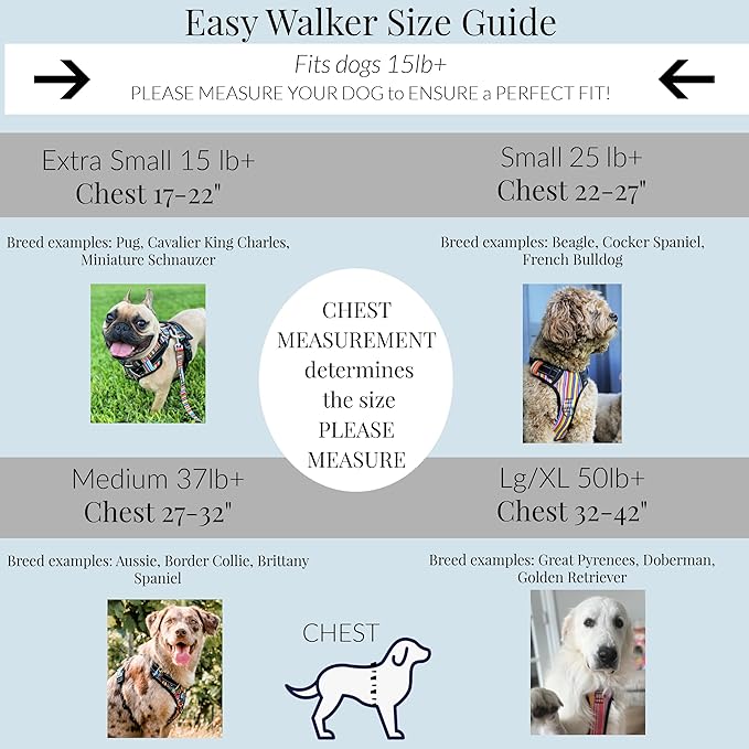 Lucky Love Dog No Pull Dog Harness, Adjustable and Easy to Walk, Cute Patterned Harness for Small Male & Female Dogs - Murphy, XS