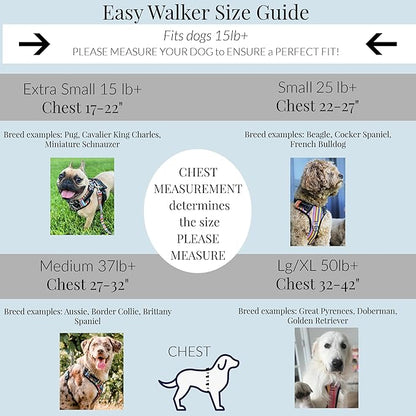 Lucky Love Dog No Pull Dog Harness, Adjustable and Easy to Walk, Cute Patterned Harness for SmallMale & Female Dogs - Laguna, Small
