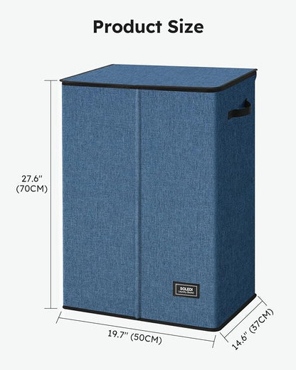 SOLEDI Laundry Hamper with Lid 130L Large & Tall Collapsible Laundry Basket