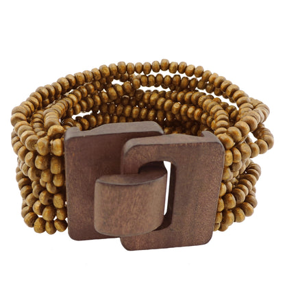Coiris Multi Layers Seed Beads Wide Bangle Strand Bracelet for Women (BR1167)… (BR1199)