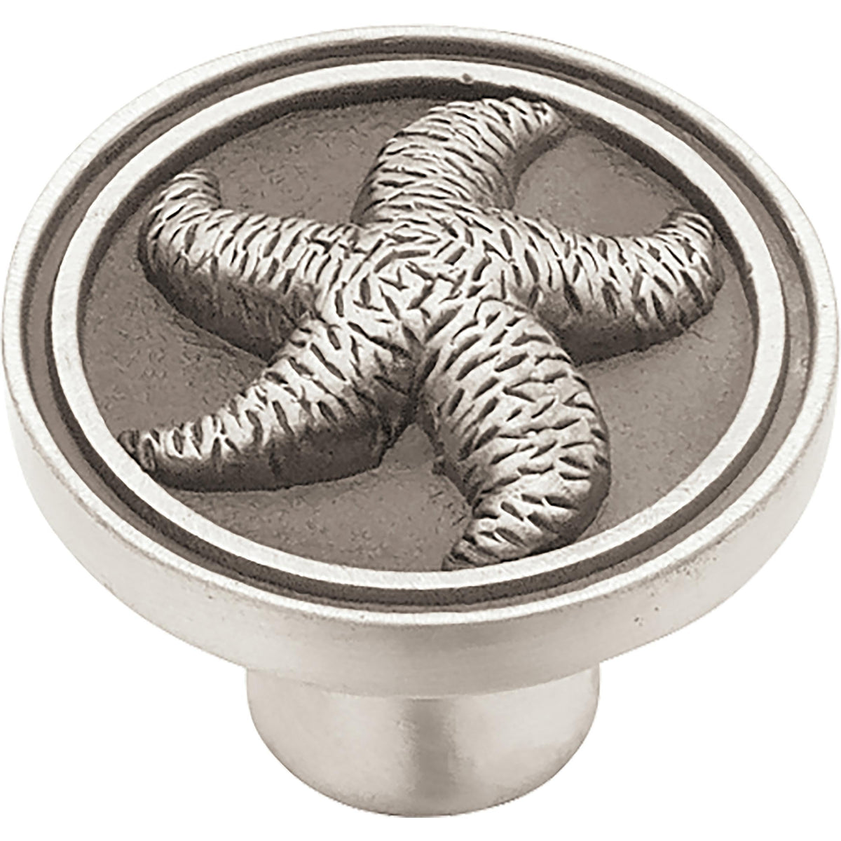 Franklin Brass 5 Pack Brushed Pewter Cabinet Knobs 1-7/16 inch (37mm) Kitchen Cabinet Handles and Drawer Knobs for Cupboards, Dressers, Furniture, Bathroom Vanity | Seaside Cottage