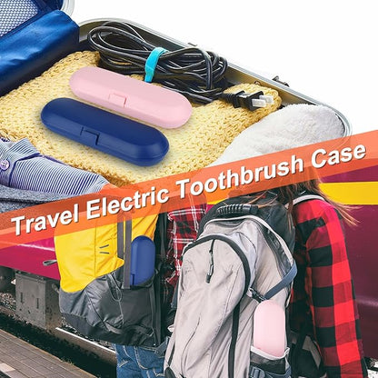 Cosmos Pack of 2 Plastic Travel Case Toothbrush Carrying Case Holder Container