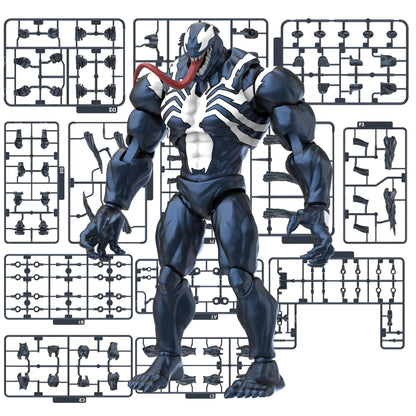 BLOKEES Champion Class - Marvel Rivals - Venom Action Figure - 185 Pieces Model Kit - 6 Inch - 90 Points of Articulation - Assembly Required - No Tools - No Cutting - No Glue - No Paint - Age 14+