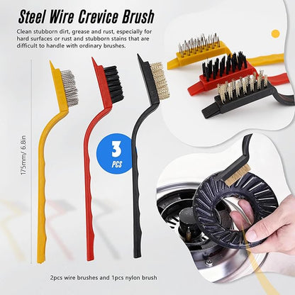 15Pcs Crevice Cleaning Brush Groove Gap Hard Bristle Cleaning Tool Small Clean