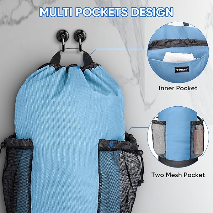 BALEINE 150L Laundry Bag Backpack, 900D Oxford Fabric Large Travel Laundry Bags
