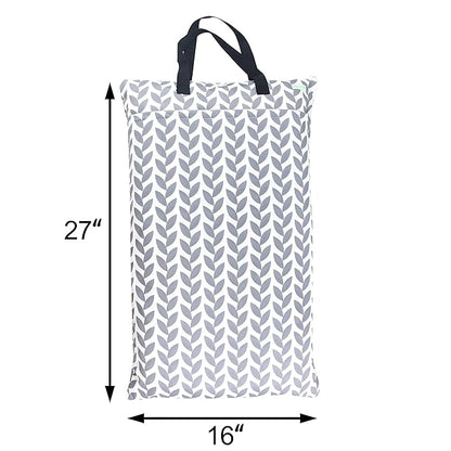 wegreeco Reusable Hanging Wet Dry Cloth Diaper Bag