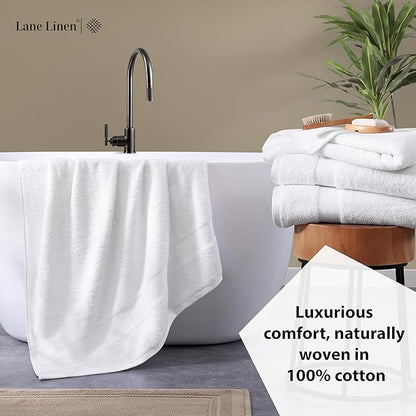 LANE LINEN Set of 4 Bath Towel