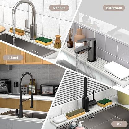 Stone Faucet Mat for Kitchen Sink