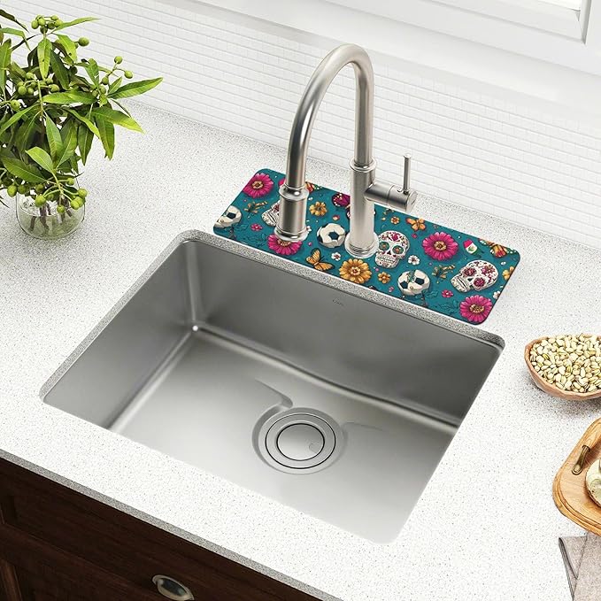 Kitchen Sink Splash Guard 1 PC 30 Inch Sink Faucet Mat Splash Guard