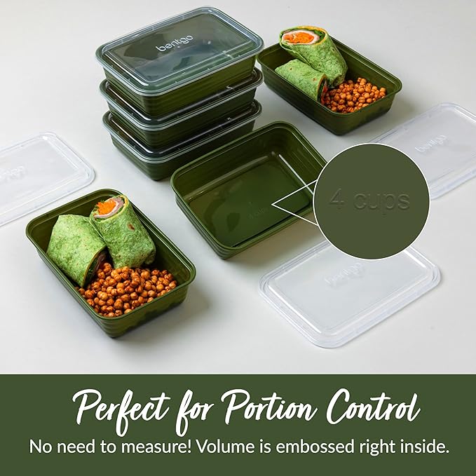 Bentgo Prep - 20-Piece 1-Compartment Reusable Meal Prep Containers