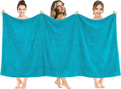 American Soft Linen 100% Cotton 600 GSM Turkish 40x80 Oversized Bath Towel Sheet
