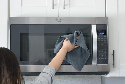 Microfiber Cleaning Cloths, Attract Dust Like a Magnet, Use Wet or Dry
