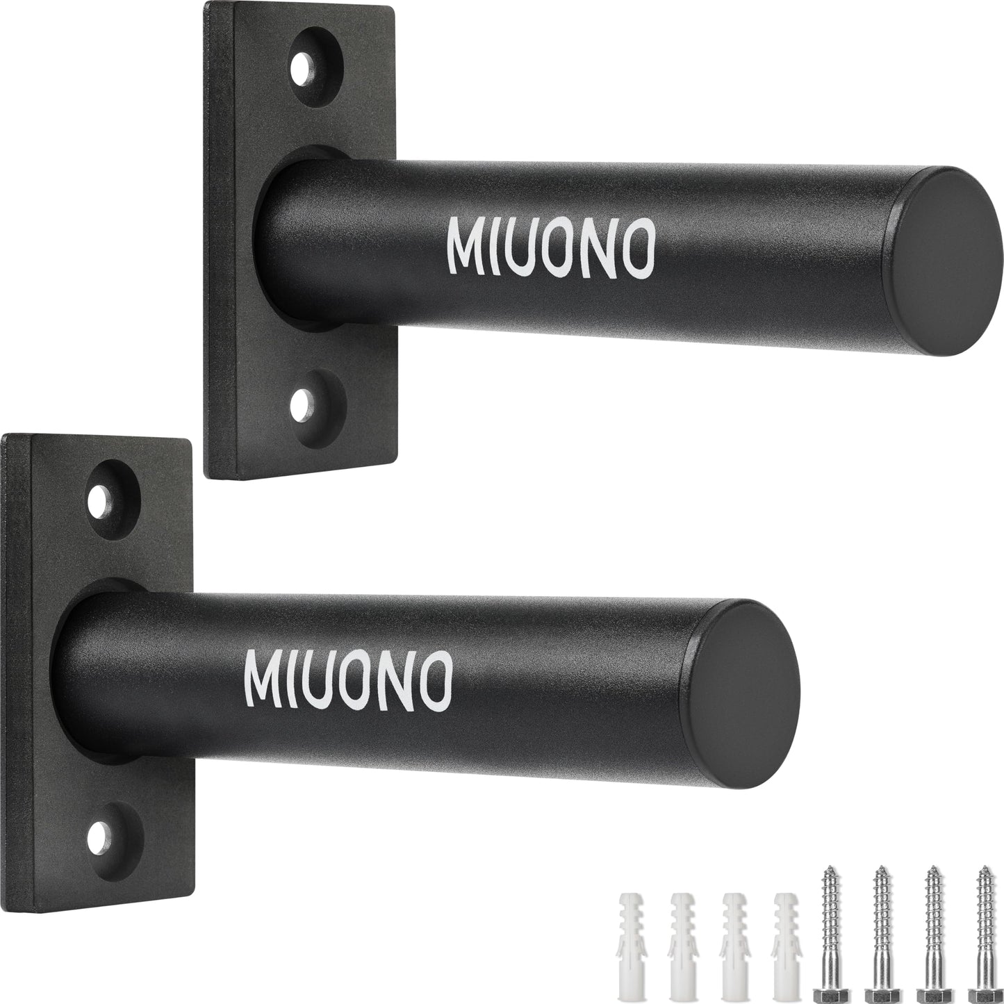 MIUONO Weight Plate Holder, 2 Pack Weight Plate Rack, Fit for 2 Inch Olympic Plate Storage Home Gym