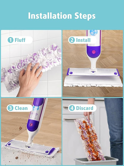 AIR U+ 36 Pack Disposable Power Mop Pads Refills