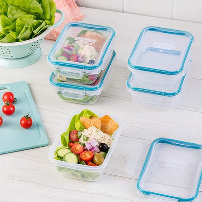 Snapware Plastic Total Solution 5-Pack Food Storage Containers Set, Leakproof &