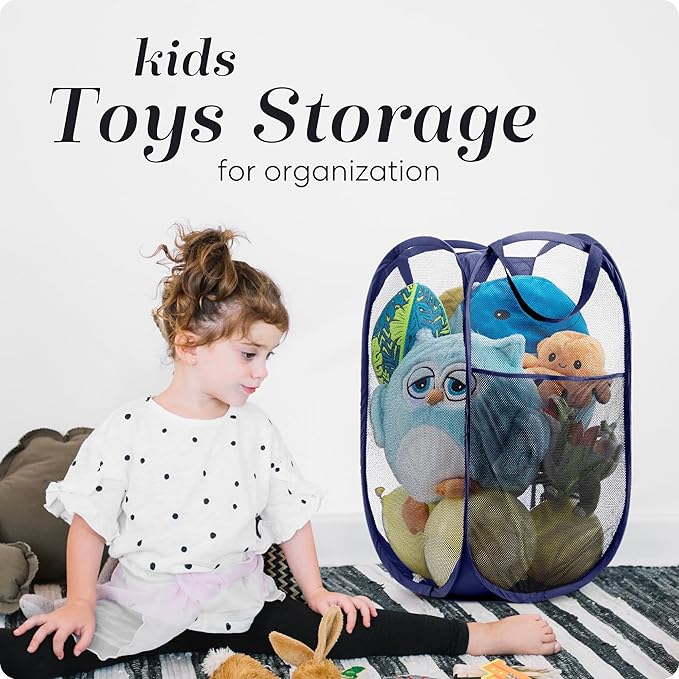 Handy Laundry Collapsible Mesh Pop Up Hamper