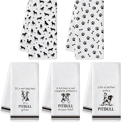 R HORSE Pitbull Kitchen Dish Towel